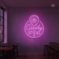 Cartel neon Candy Shop