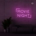 Cartel neon Movie Night