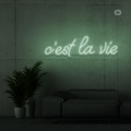 Cartel neon c'est la vie