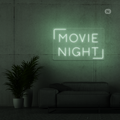 Cartel neon Movie Night