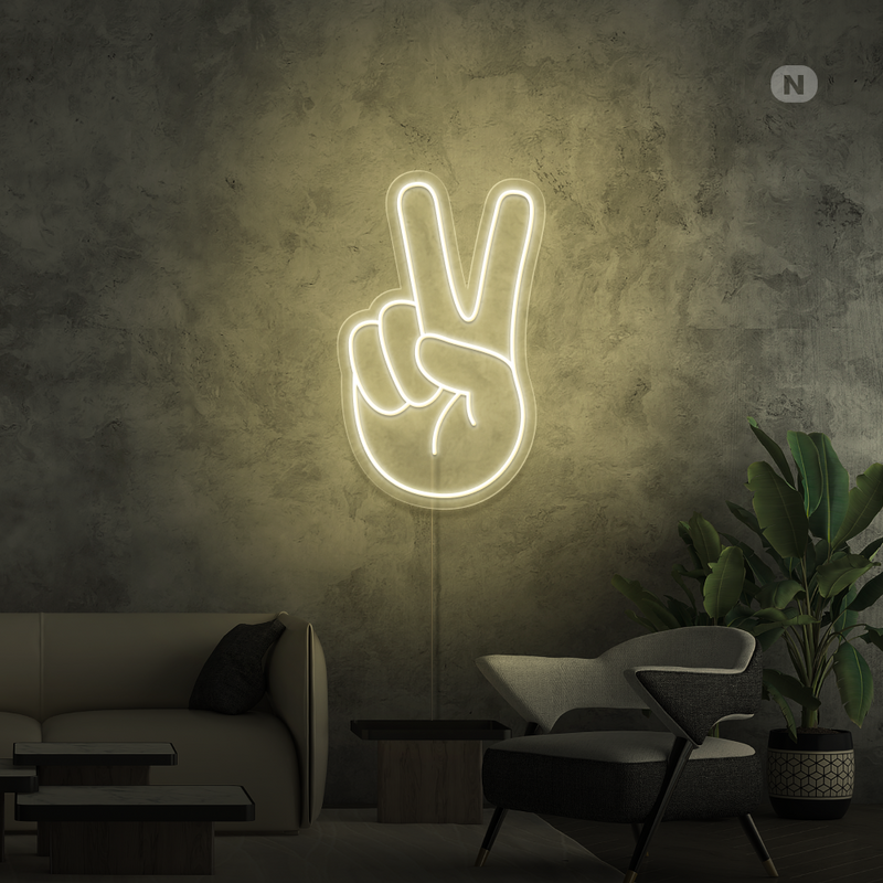 Cartel neon Paz
