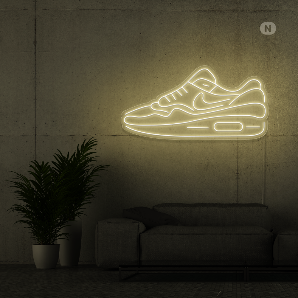 Cartel neon zapato