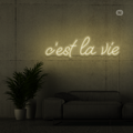 Cartel neon c'est la vie