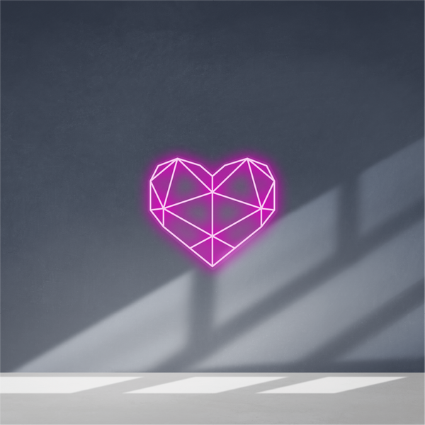 Cartel neon Corazón